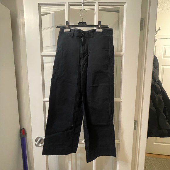 GAP High Rise Wide Leg Crop in Black - Picture 2 of 5